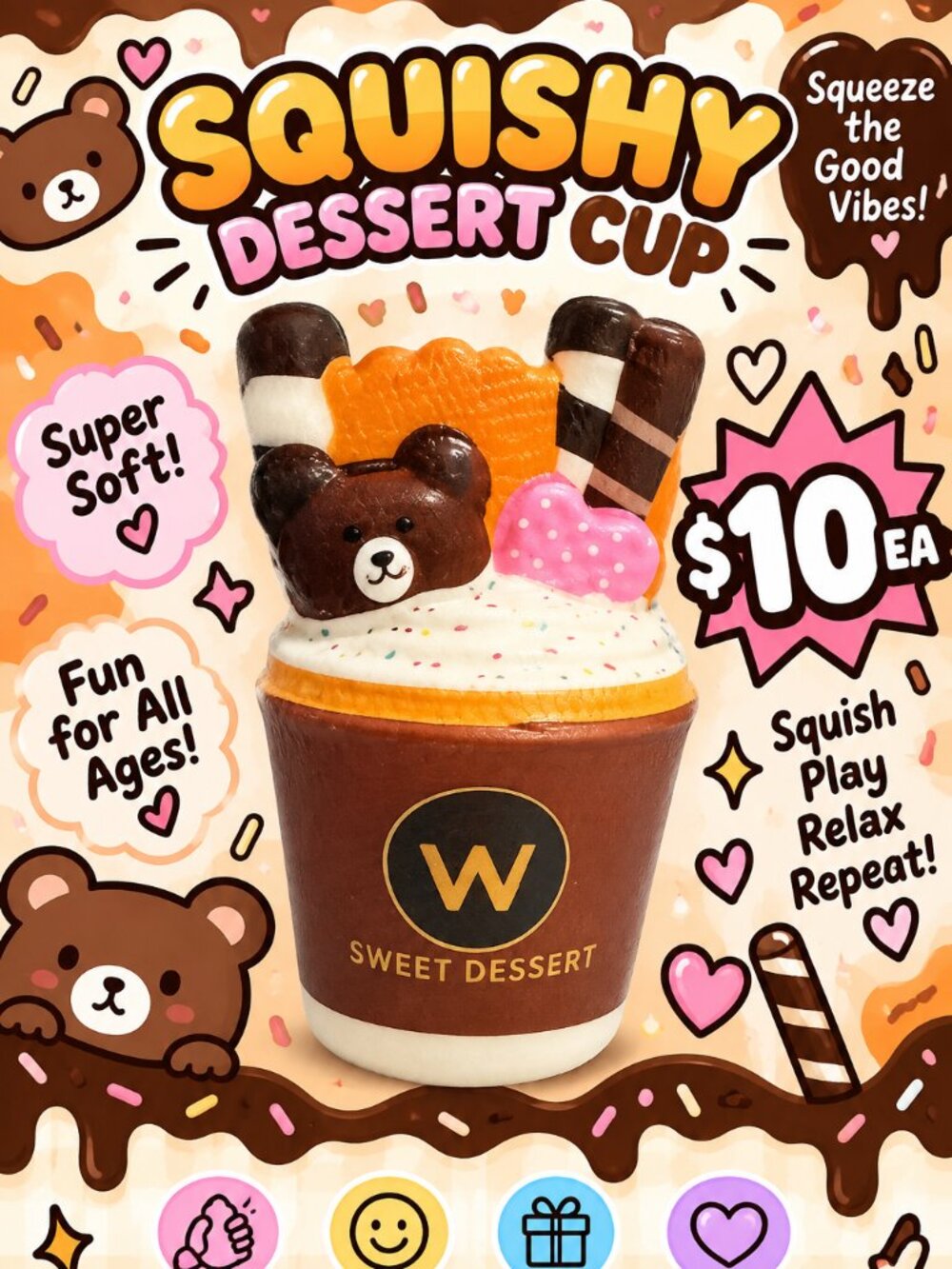 Sweet Dessert Squishy
